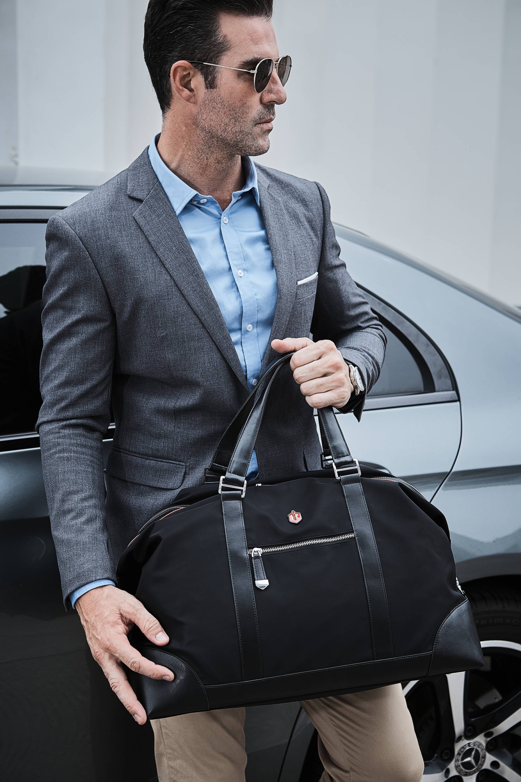 Business Duffel Bag  Black Duffel Bag — Krimcode